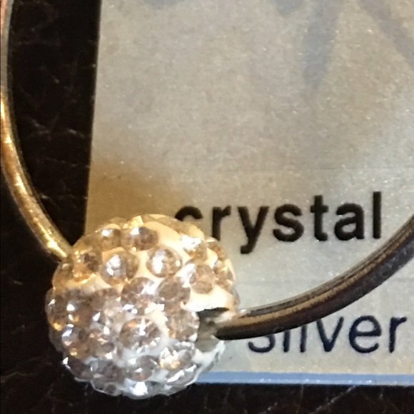 Crystal Fine Silver Plated earrings - Picture 2 of 2